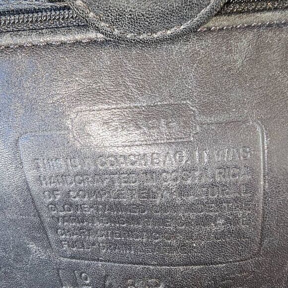 Vintage 90s Coach Classic Soho Black Leather Bag-Made in USA - Picture 12 of 16